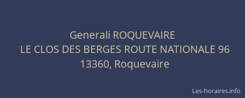 Generali ROQUEVAIRE