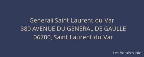 Generali Saint-Laurent-du-Var
