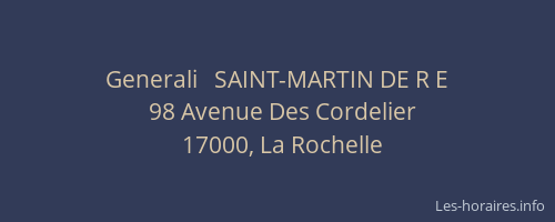 Generali   SAINT-MARTIN DE R E