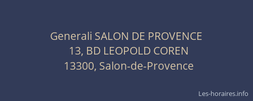 Generali SALON DE PROVENCE