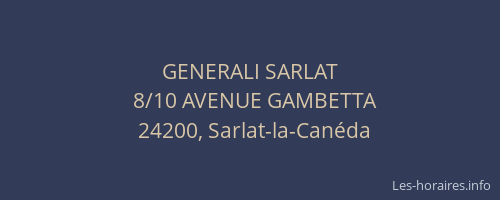 GENERALI SARLAT