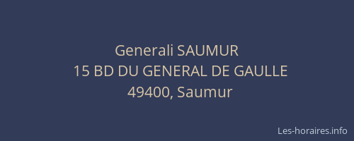Generali SAUMUR