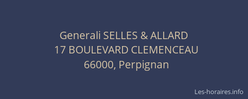 Generali SELLES & ALLARD