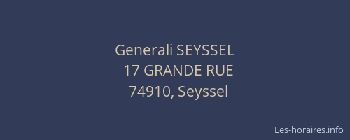 Generali SEYSSEL