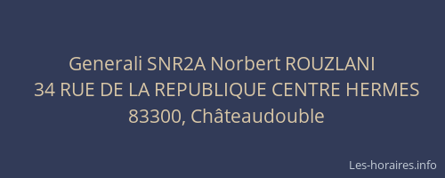 Generali SNR2A Norbert ROUZLANI