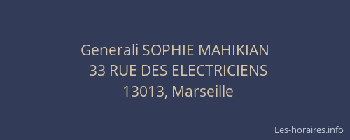 Generali SOPHIE MAHIKIAN
