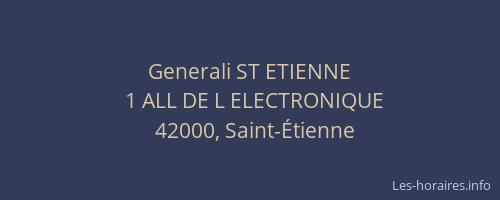 Generali ST ETIENNE