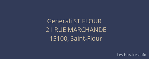 Generali ST FLOUR