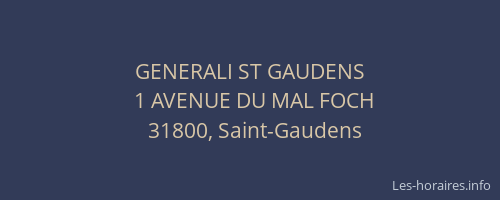 GENERALI ST GAUDENS