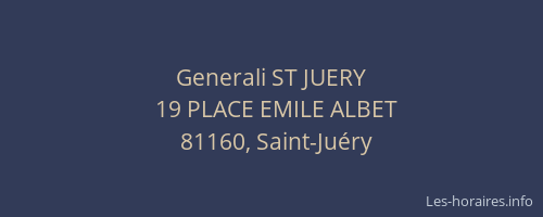 Generali ST JUERY