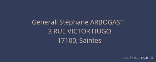 Generali Stéphane ARBOGAST