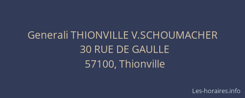 Generali THIONVILLE V.SCHOUMACHER