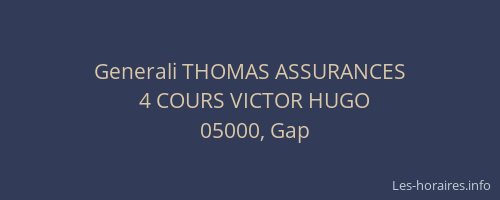 Generali THOMAS ASSURANCES