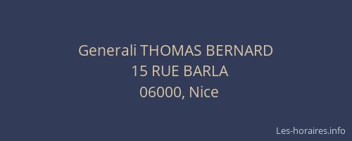 Generali THOMAS BERNARD