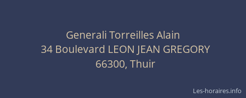 Generali Torreilles Alain