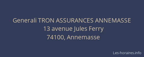 Generali TRON ASSURANCES ANNEMASSE