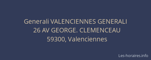 Generali VALENCIENNES GENERALI