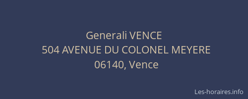 Generali VENCE