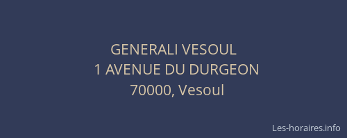 GENERALI VESOUL