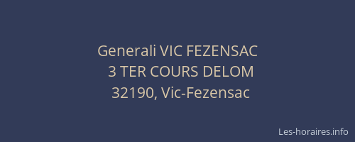 Generali VIC FEZENSAC