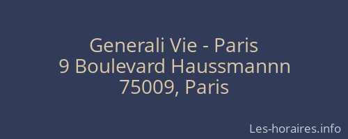 Generali Vie - Paris
