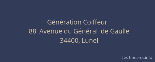 Génération Coiffeur