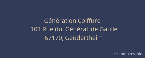 Génération Coiffure