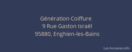 Génération Coiffure