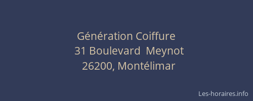 Génération Coiffure