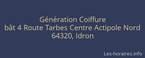 Génération Coiffure
