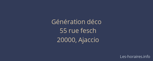 Génération déco