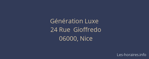 Génération Luxe