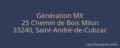 Génération MX