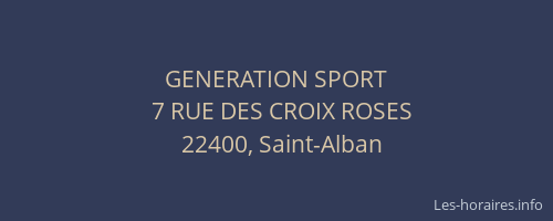 GENERATION SPORT