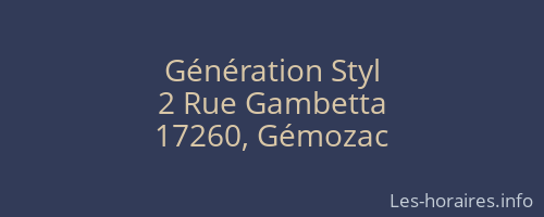 Génération Styl