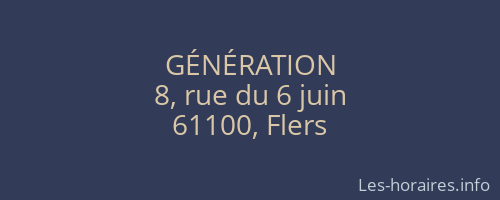 GÉNÉRATION
