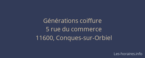 Générations coiffure