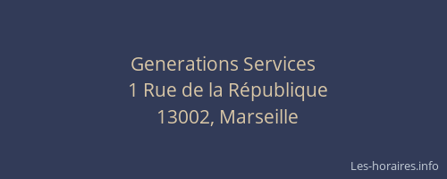 Generations Services