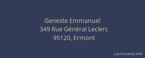 Geneste Emmanuel