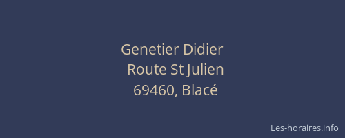 Genetier Didier
