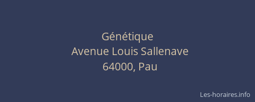 Génétique
