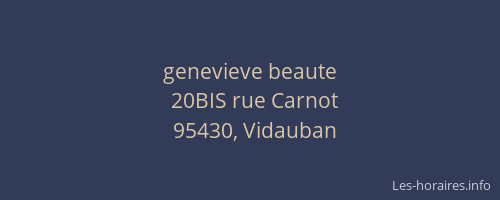 genevieve beaute