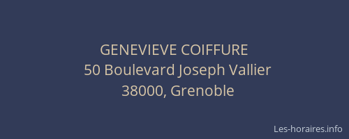 GENEVIEVE COIFFURE