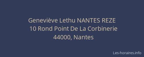 Geneviève Lethu NANTES REZE