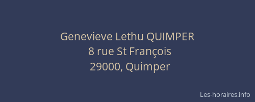 Genevieve Lethu QUIMPER