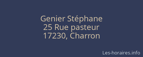 Genier Stéphane