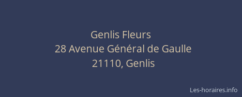 Genlis Fleurs
