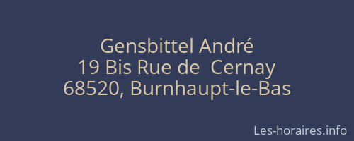 Gensbittel André