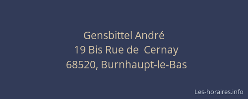 Gensbittel Andr&eacute;