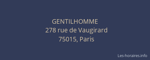 GENTILHOMME